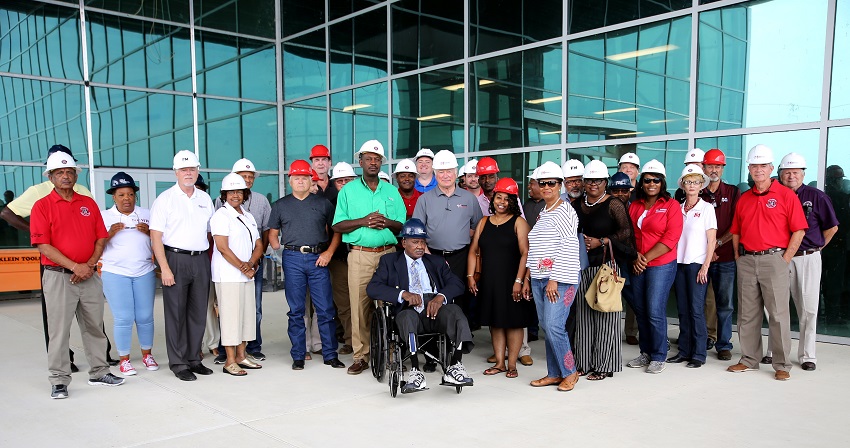 County supervisors from Clay, Kemper, Lauderdale, Lowndes, Noxubee and Oktibbeha counties toured East Mississippi Community College’s Center for Manufacturing Technology 2.0 on Friday, July 27.